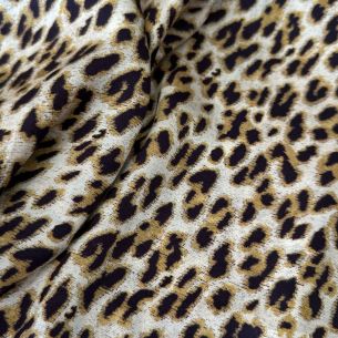 TECIDO CETIM DE SEDA ANIMAL PRINT • Conexão Tecidos