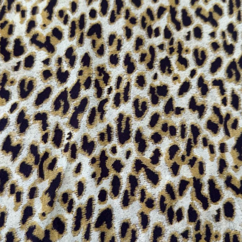 Tecido Cetim de Seda Estampado Onça • Conexão Tecidos