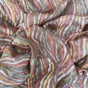 CHIFFON DE VISCOSE BORDADO INDIANO • Conexão Tecidos 2