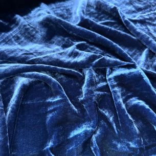 VELUDO DE SEDA AZUL • Conexão Tecidos 2