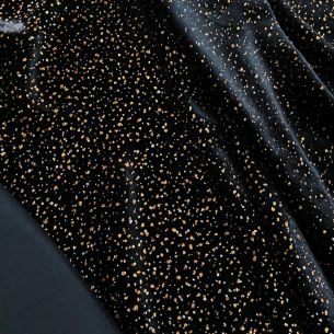 VELUDO DE SEDA PRETO COM GLITTER • Conexão Tecidos 2
