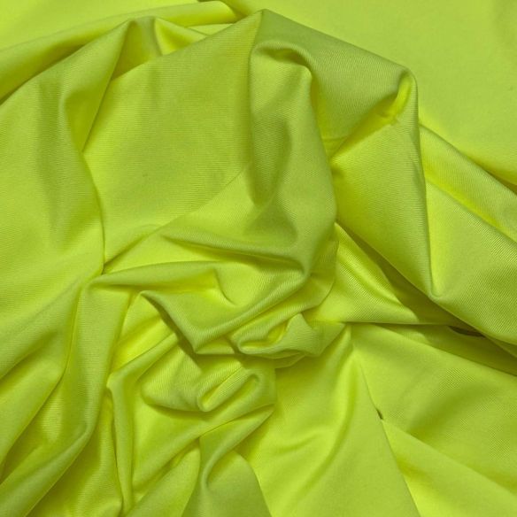 Tecido Malha Fluity Amarelo Fluor • Conexão Tecidos