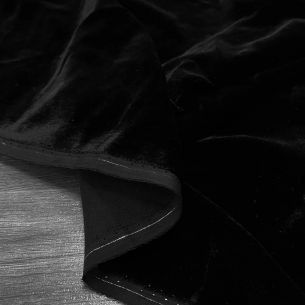 VELUDO DE SEDA PRETO • Conexão Tecidos