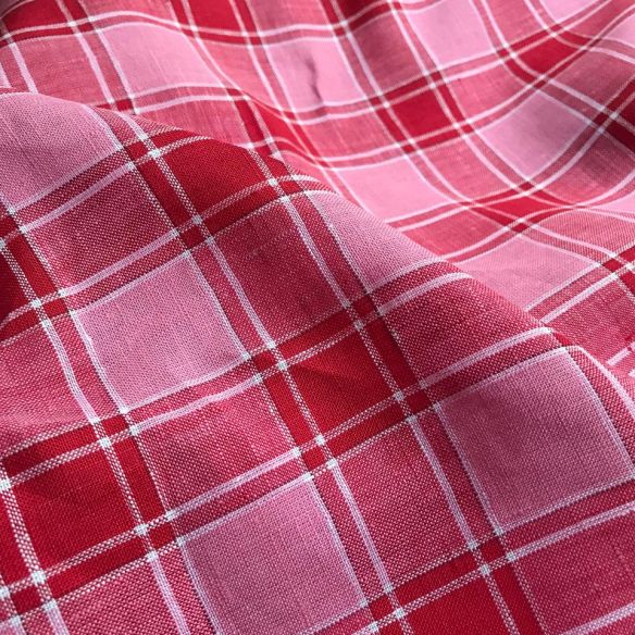 TECIDO CAMBRAIA DE LINHO PURO XADREZ RED • Conexão Tecidos TECIDO CAMBRAIA DE LINHO PURO XADREZ RED • Conexão Tecidos