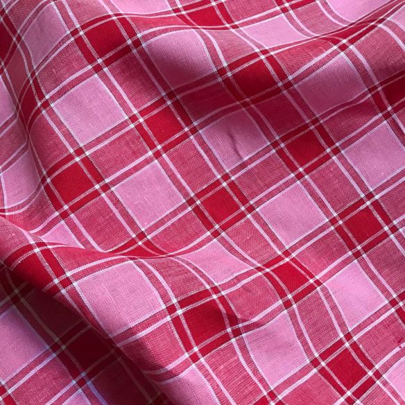 TECIDO CAMBRAIA DE LINHO PURO XADREZ RED • Conexão Tecidos TECIDO CAMBRAIA DE LINHO PURO XADREZ RED • Conexão Tecidos