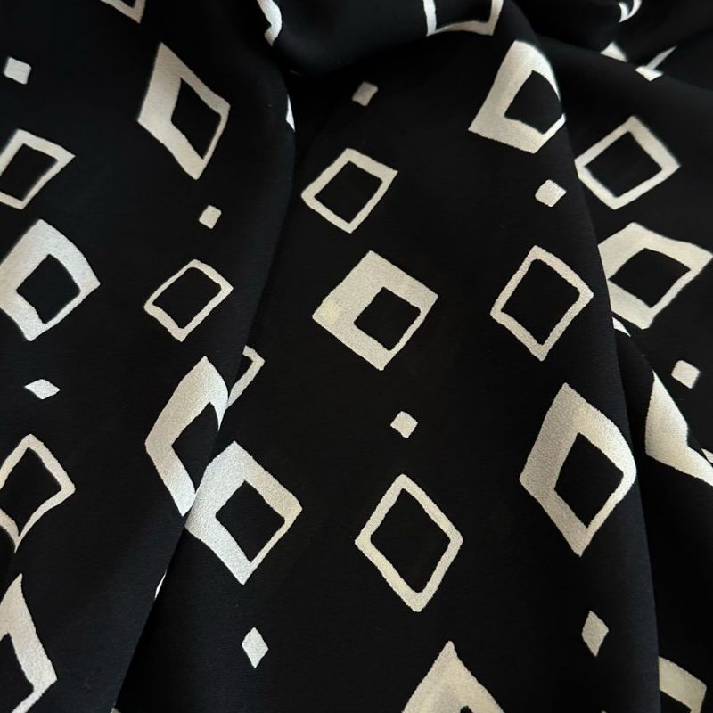 Tecido Georgete De Seda Pura Mahandra • Conexão Tecidos