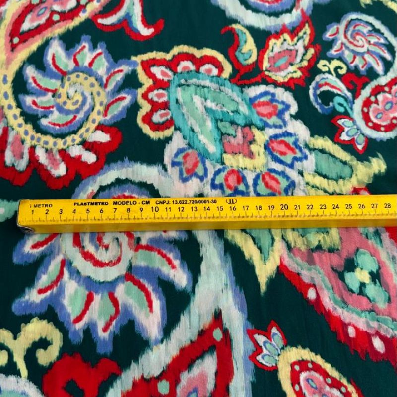 CREPE DE CHINE ESTAMPADO PUERTO • Conexão Tecidos