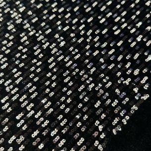 Tecido Veludo Preto com Paetê • Conexão Tecidos 2