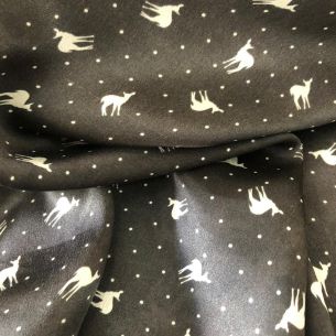 TECIDO CETIM DE SEDA ESTAMPADO ALF • Conexão Tecidos