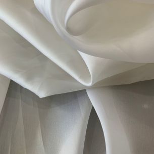Tecido Gazar De Seda Off White • Conexão Tecidos