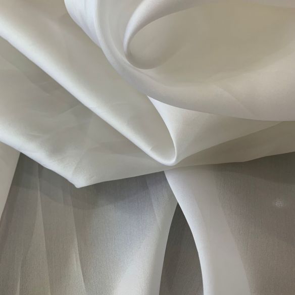Tecido Gazar De Seda Off White • Conexão Tecidos