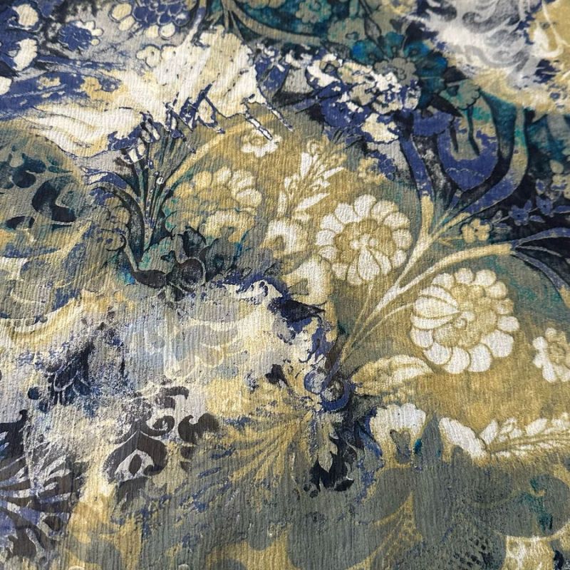 CHIFFON DE SEDA ESTAMPADO DAKAN • Conexão Tecidos