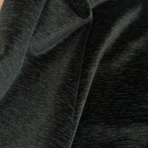 Tecido Veludo Cristal Black Pin • Conexão Tecidos