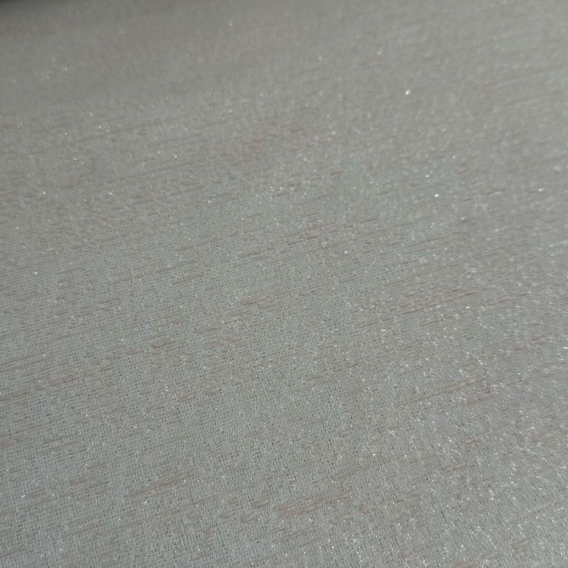 Tecido Tweed Leve Sintético Metalic Off White • Conexão Tecidos