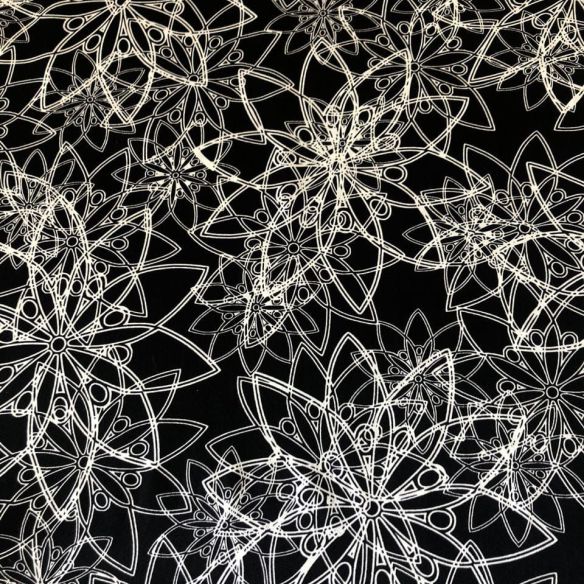 Tecido Cetim de Seda Estampado Atomic • Conexão Tecidos