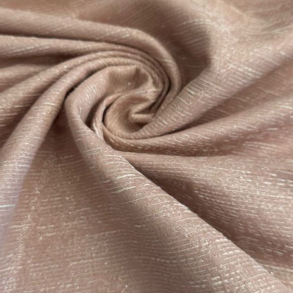 TECIDO TWEED LEVE SINTÉTICO METALIC NUDE • Conexão Tecidos