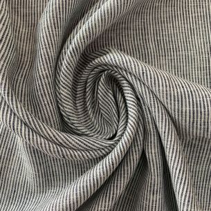 TECIDO LINHO PURO LISTRAS AZUL MARINHO MAIORCA • Conexão Tecidos 2