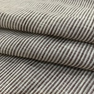 TECIDO LINHO PURO LISTRAS MARROM • Conexão Tecidos 2