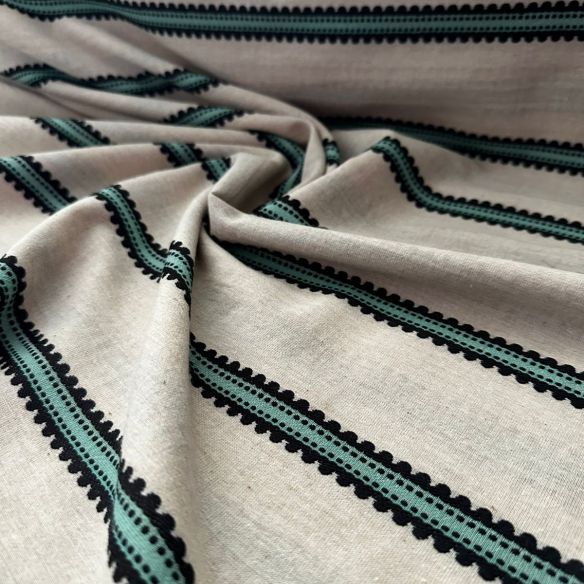 TECIDO CAMBRAIA DE ALGODÃO BORDADA MARROCOS • Conexão Tecidos