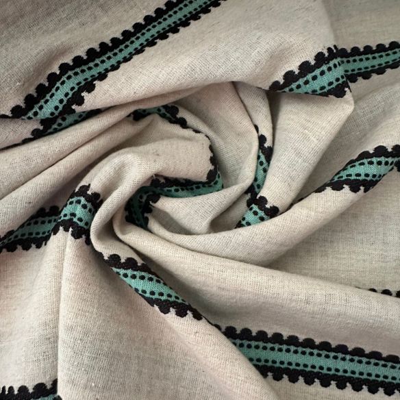 TECIDO CAMBRAIA DE ALGODÃO BORDADA MARROCOS • Conexão Tecidos