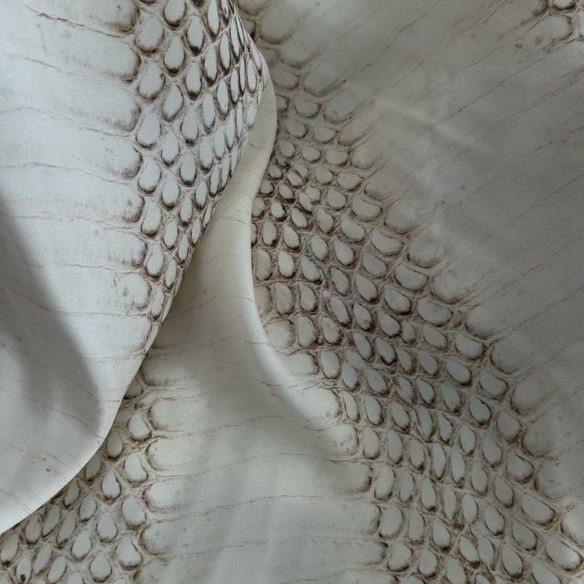 Tecido Cetim de Seda Estampado Snake Skin • Conexão Tecidos