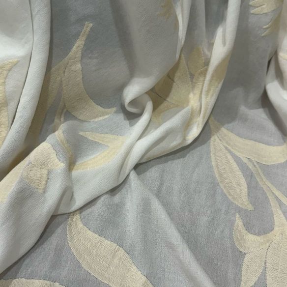 Tecido Cambraia Gaze De Algodão Bordada Off White • Conexão Tecidos