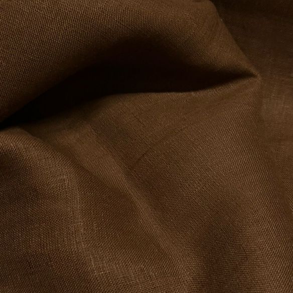 Tecido Linho Puro Liso Canela • Conexão Tecidos