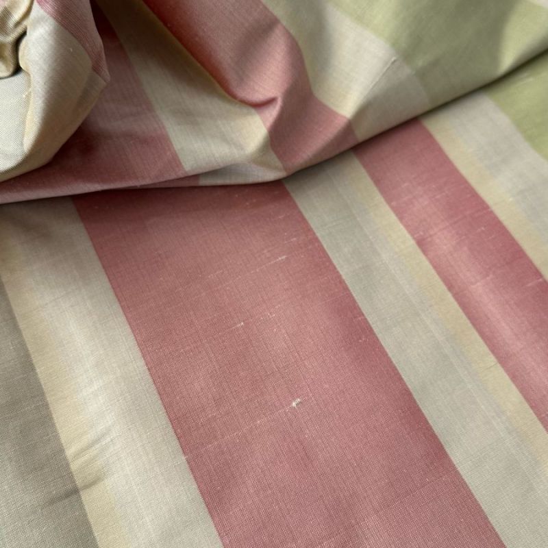 Tecido Shantung De Seda Pura Listrado Exclusivo • Conexão Tecidos