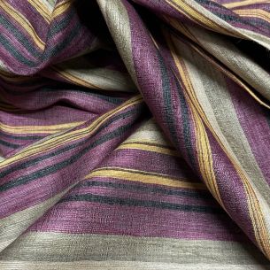 Tecido Shantung De Seda Pura Listrado Exclusivo Iii • Conexão Tecidos