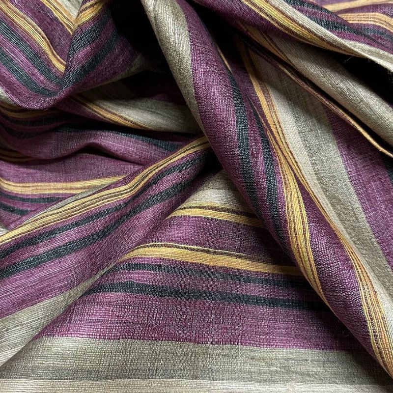 Tecido Shantung De Seda Pura Listrado Exclusivo Iii • Conexão Tecidos
