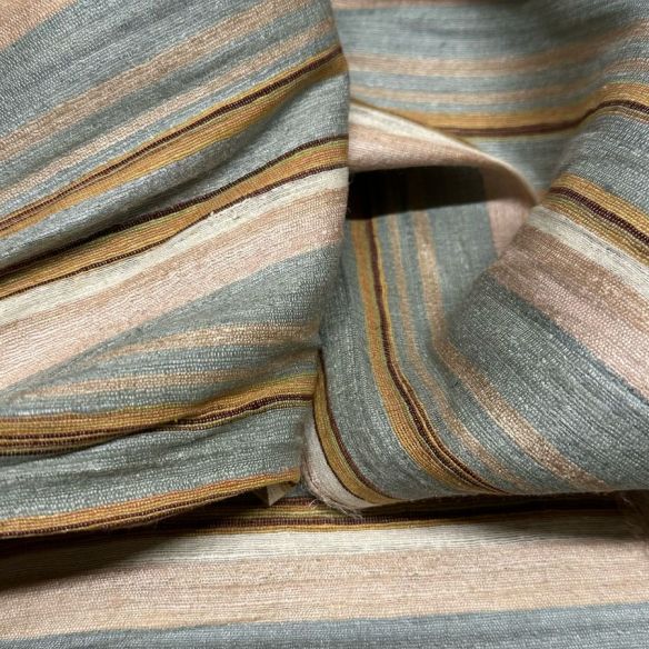 Tecido Shantung De Seda Pura Listrado Exclusivo Iv • Conexão Tecidos