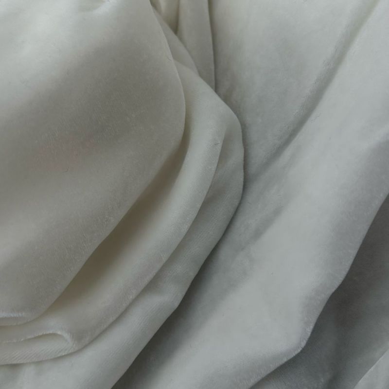 Tecido Veludo De Seda Off White • Conexão Tecidos