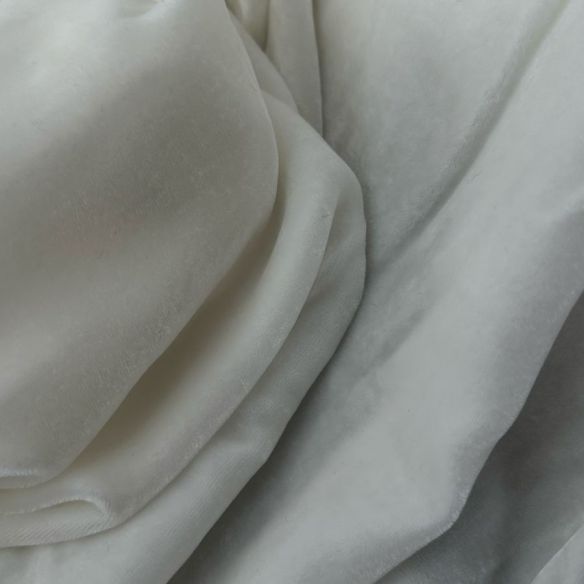Tecido Veludo De Seda Off White • Conexão Tecidos