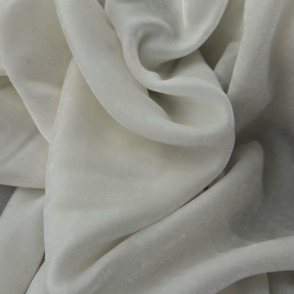 Tecido Veludo De Seda Off White • Conexão Tecidos
