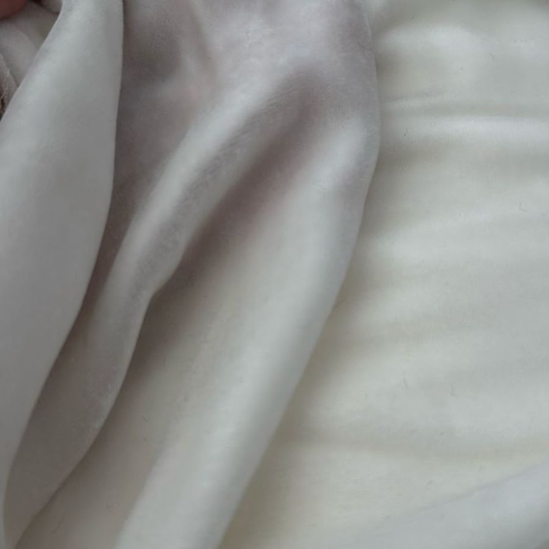 Tecido Veludo De Seda Off White • Conexão Tecidos