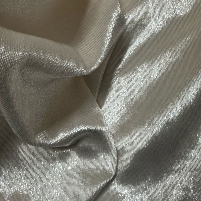 Tecido Veludo Metalizado Perolado • Conexão Tecidos