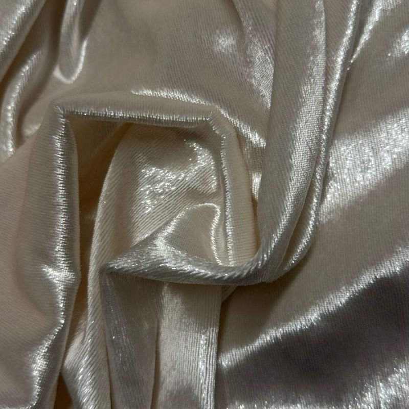 Tecido Veludo Metalizado Perolado • Conexão Tecidos