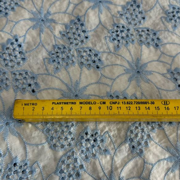 LESE DE ALGODÃO BLUE SKY EMBROIDERY • Conexão Tecidos