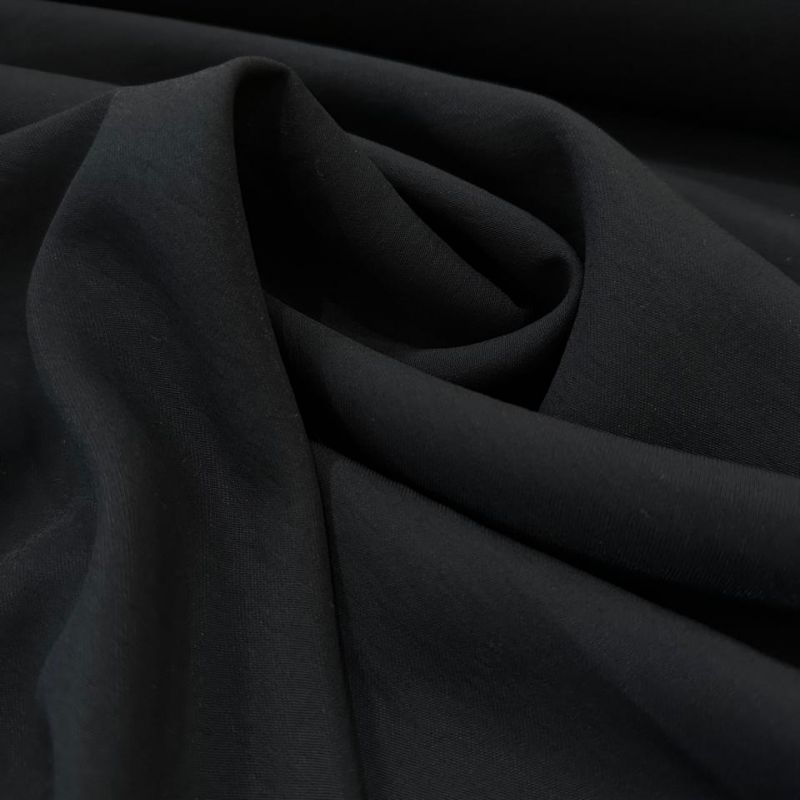 Tecido Alfaiataria Liocel Marrant Premium Preto.