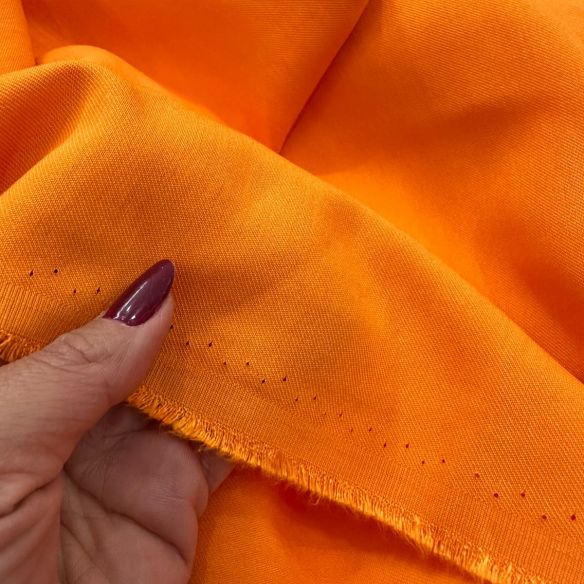 Tecido Alfaiataria Liocel Marrant Premium Tangerina • Conexão Tecidos