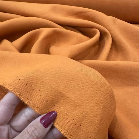 Tecido Alfaiataria Liocel Marrant Premium Ferrugem • Conexão Tecidos