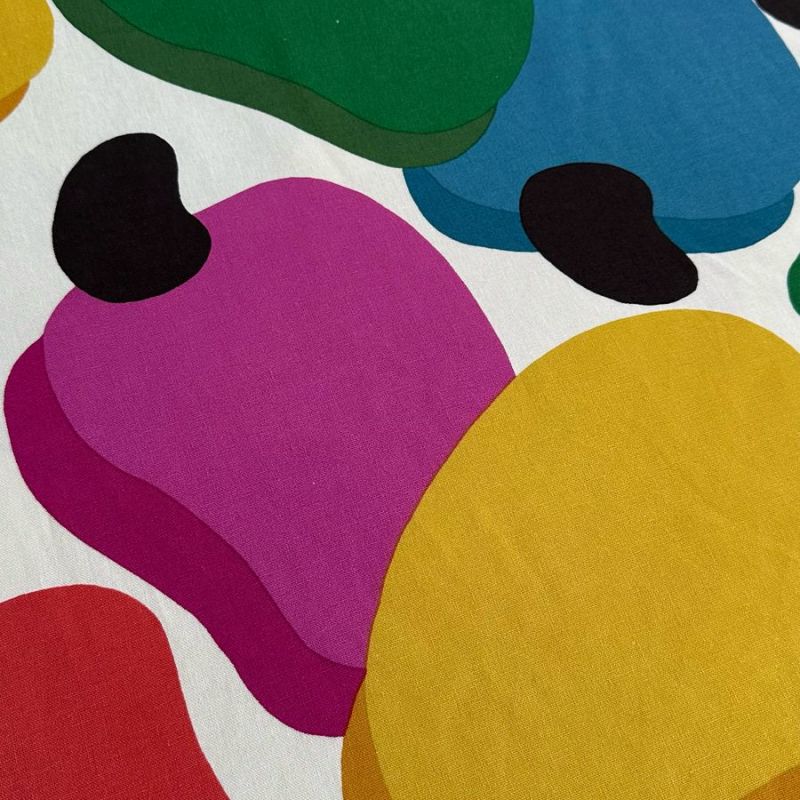 Tecido Linho Misto Estampado Caju • Conexão Tecidos