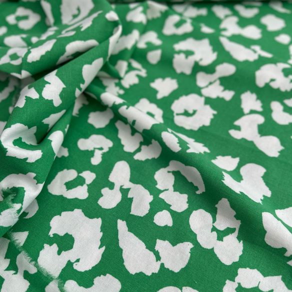 Tecido Linho Misto Estampado Green • Conexão Tecidos