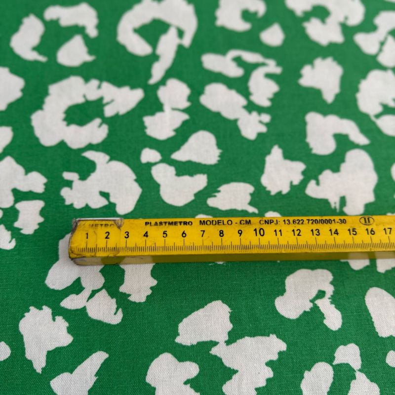 Tecido Linho Misto Estampado Green • Conexão Tecidos