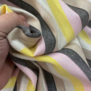 LINHO MISTO LISTRADO FOIL • Conexão Tecidos