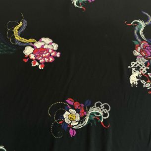 Tecido Crepe de Chine Estampado Alegria • Conexão Tecidos 2