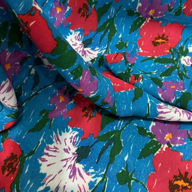 Tecido Crepe Georgete De Viscose Color • Conexão Tecidos