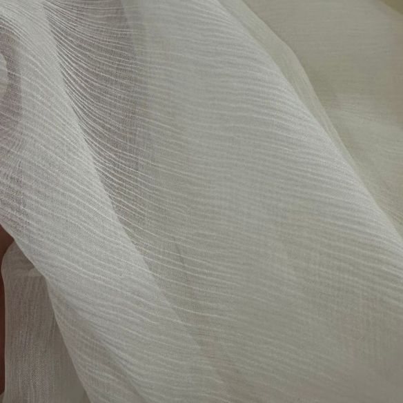 Tecido Chiffon De Seda Off White • Conexão Tecidos