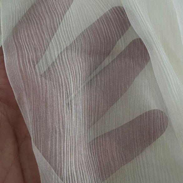 CHIFFON DE SEDA OFF WHITE.