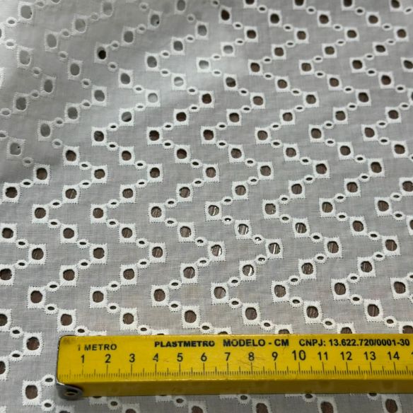 Tecido Lese De Algodão Renova Off White • Conexão Tecidos